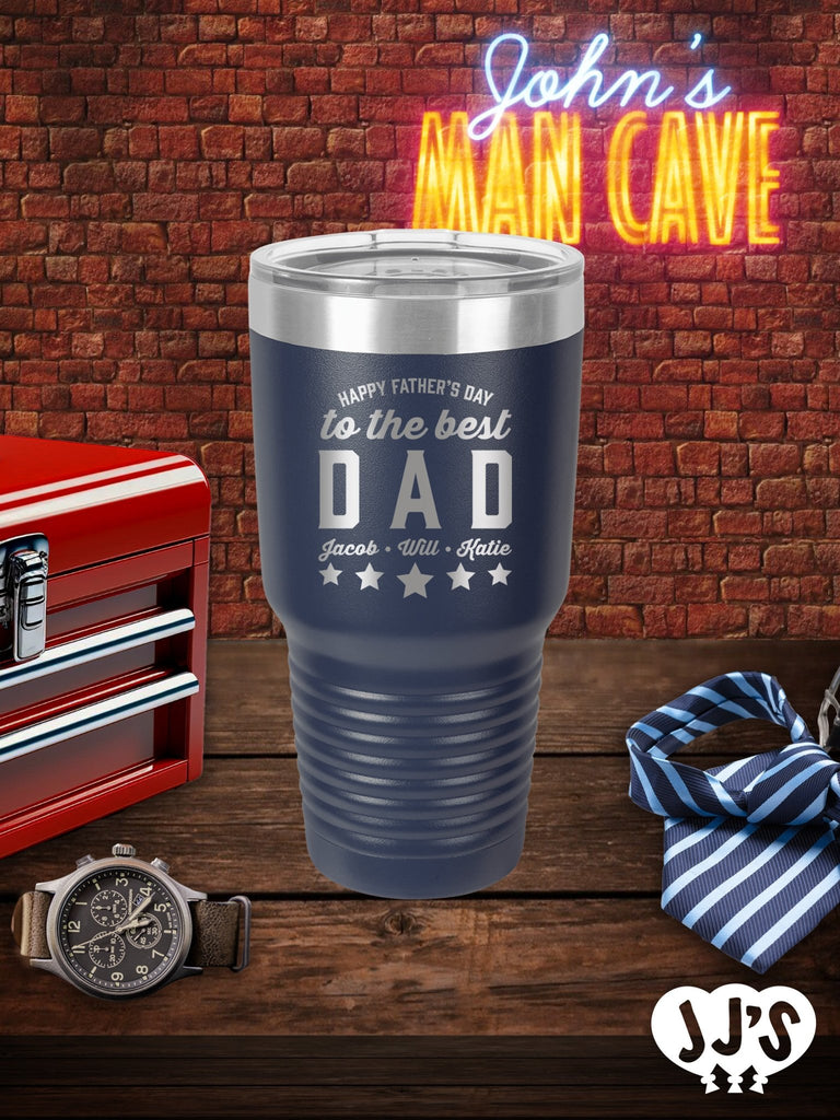 Fathers Day Tumblers: Happy Father's Day to the Best Dad - JJ's Party House: Custom Party Favors, Napkins & Cups