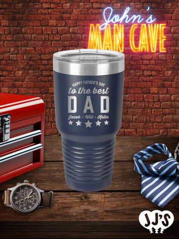Fathers Day Tumblers: Happy Father's Day to the Best Dad - JJ's Party House: Custom Party Favors, Napkins & Cups