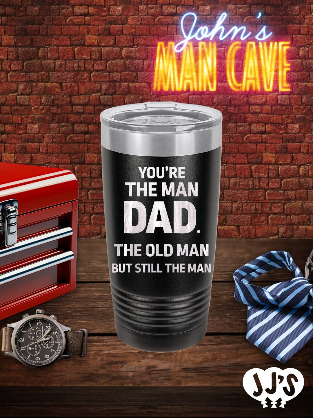 Fathers Day Tumblers: You're the Man Dad - JJ's Party House: Custom Party Favors, Napkins & Cups