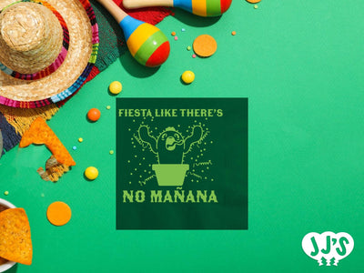 Fiesta Like There's No Manana Custom Napkins - JJ's Party House: Custom Party Favors, Napkins & Cups