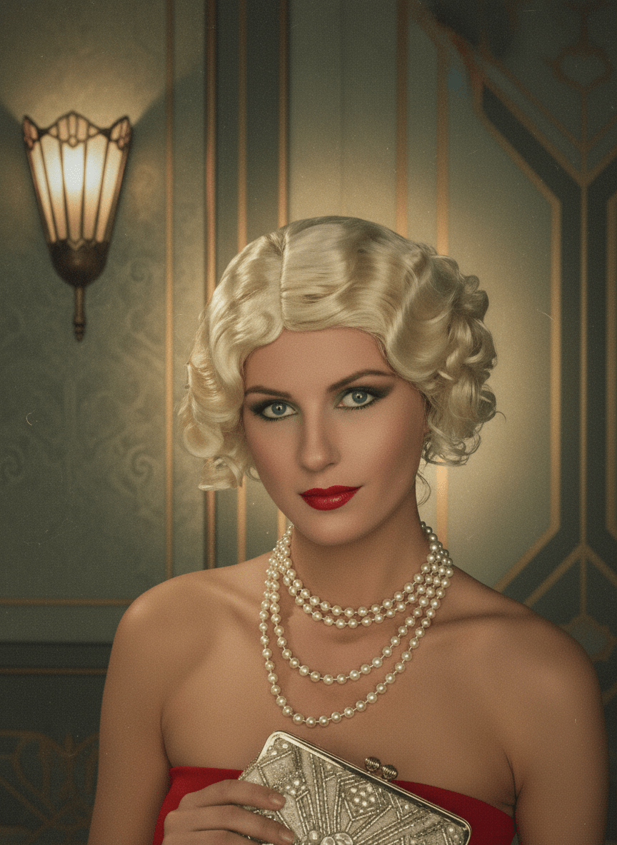 Flapper Wig Blonde - JJ's Party House