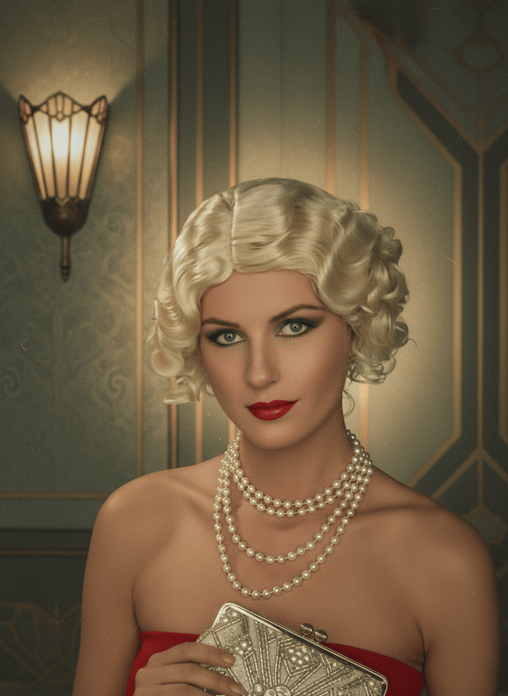 Flapper Wig Blonde - JJ's Party House
