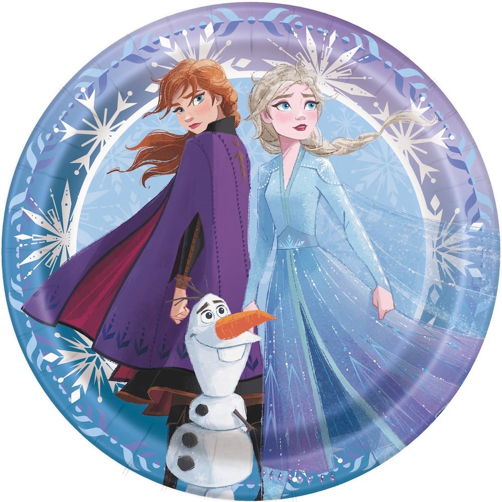 Frozen 7" Dessert Plates, 8ct - JJ's Party House: Birthday,Balloons,Favors,Gifts