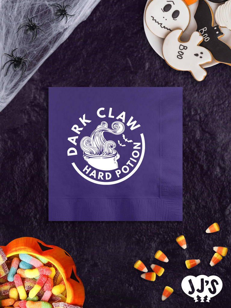 Dark Claw Personalized Halloween Napkins