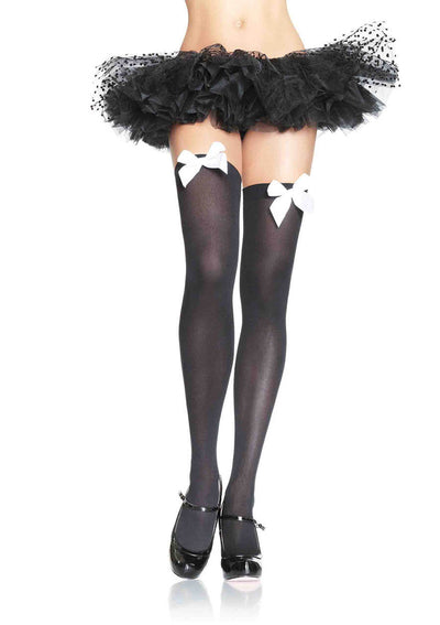 Thigh High Stockings with Bows