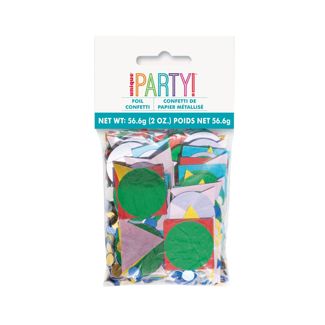 Geometric Shape Foil Confetti 2oz - JJ's Party House McAllen, TX