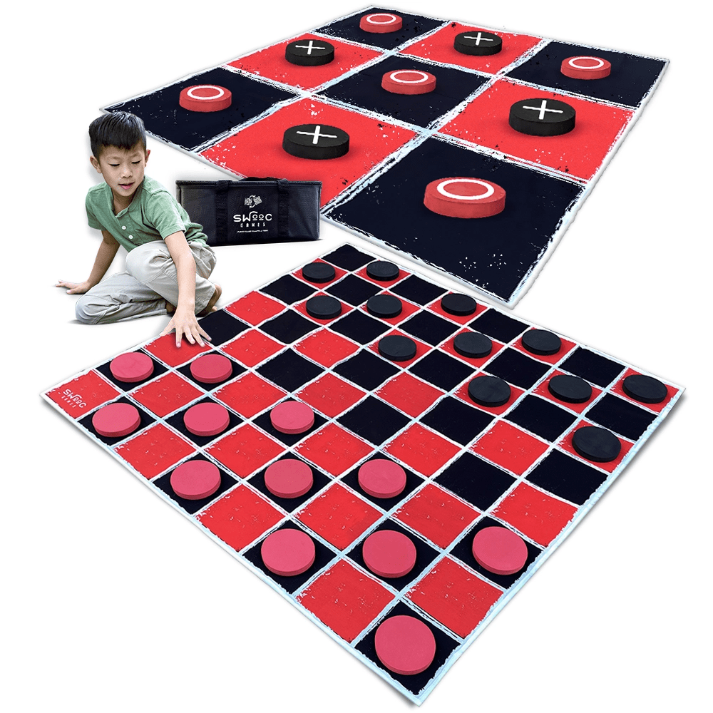 Giant Checkers & Tic Tac Toe Game - JJ's Party House: Birthday, Balloons & Custom Party Favors