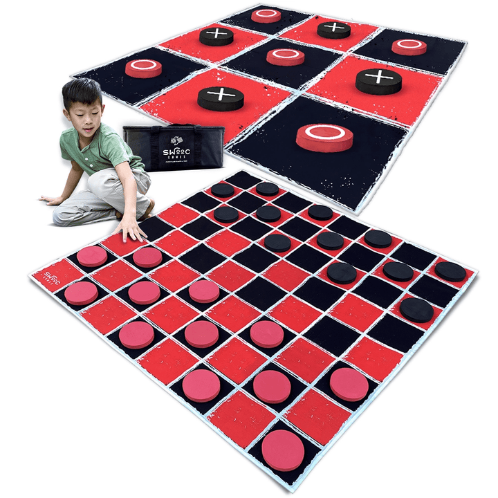 Giant Checkers & Tic Tac Toe Game - JJ's Party House: Birthday, Balloons & Custom Party Favors
