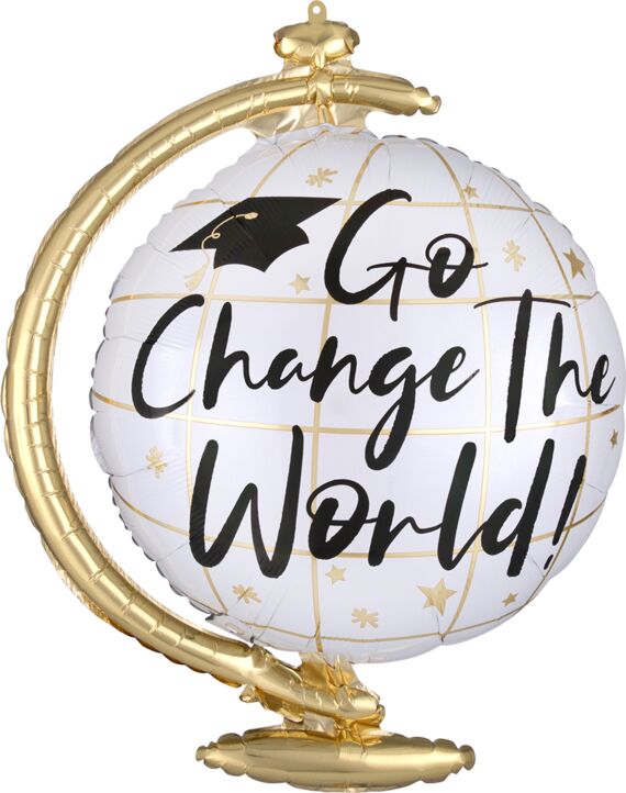 Go Change the World Graduation Balloon 23" - JJ's Party House McAllen, TX