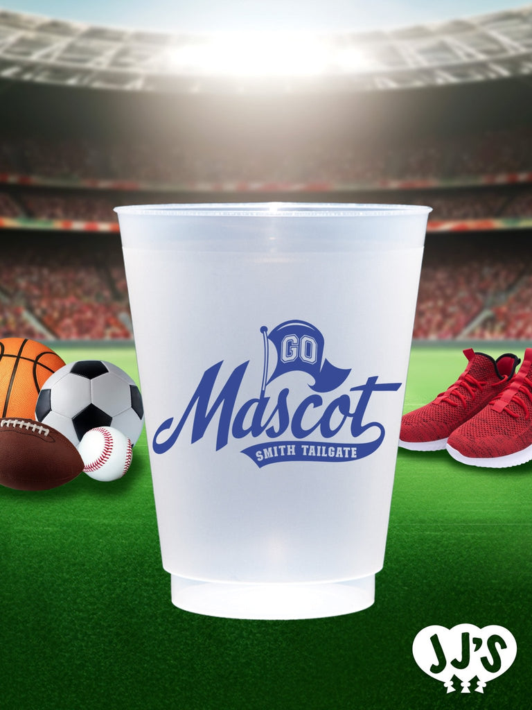 Go Team Custom Tailgate Party Frosted Cups - JJ's Party House