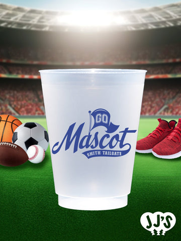 Go Team Custom Tailgate Party Frosted Cups - JJ's Party House