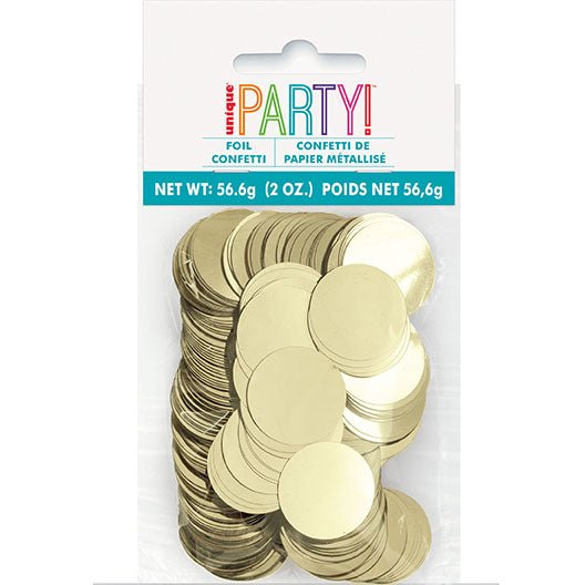 Gold Foil Confetti Dots 2oz - JJ's Party House McAllen, TX