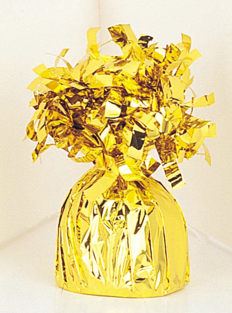 Gold Fringed Foil Weight - JJ's Party House McAllen, TX