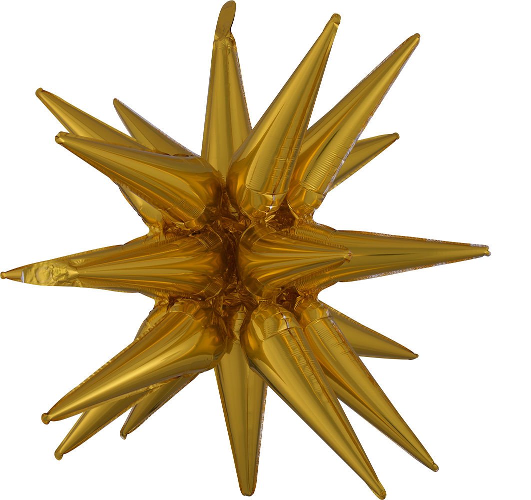 Gold Magic Star Decorating Balloon 35" - JJ's Party House: Birthday, Balloons & Custom Party Favors