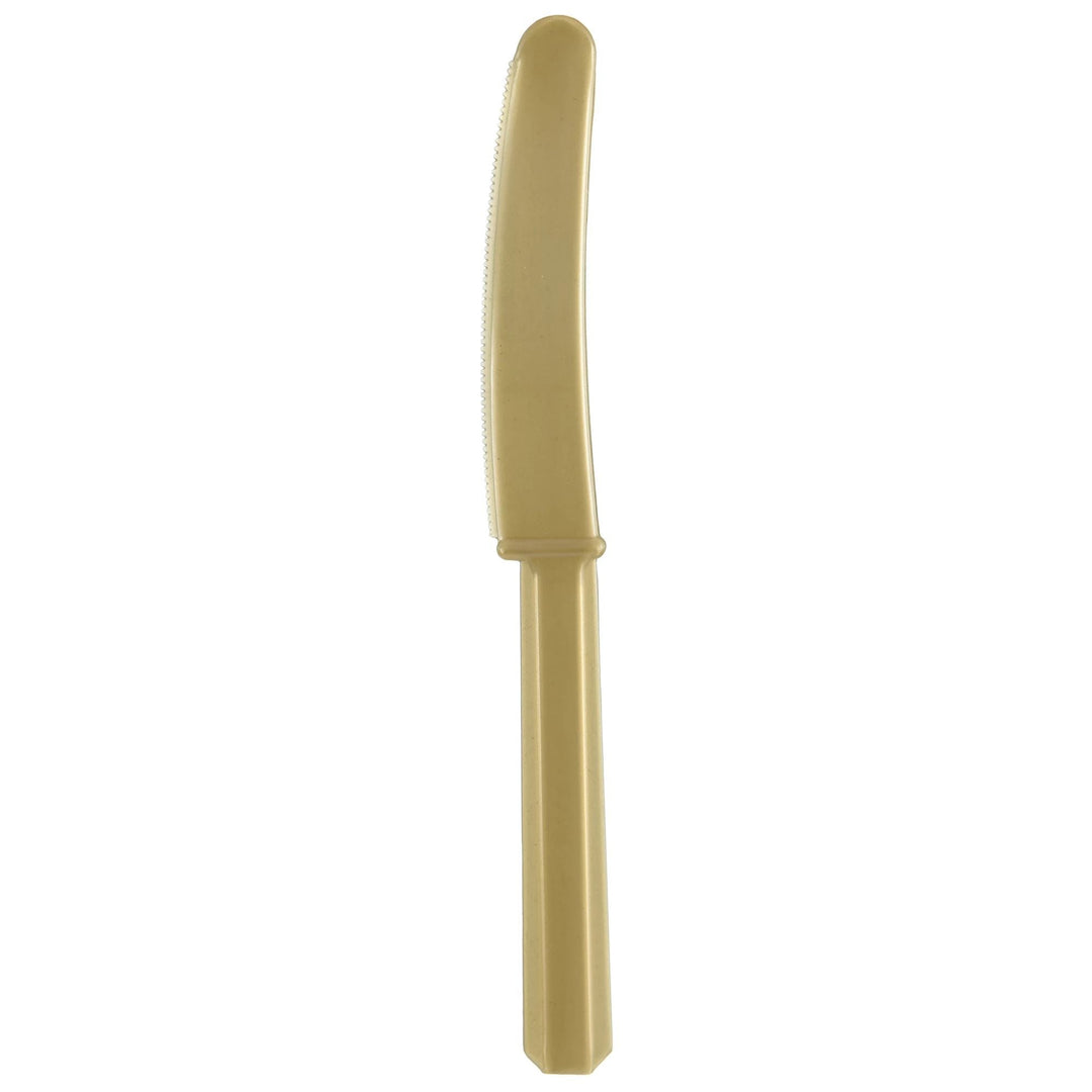 Gold Plastic Knives, 48ct - JJ's Party House: Birthday,Balloons,Favors,Gifts