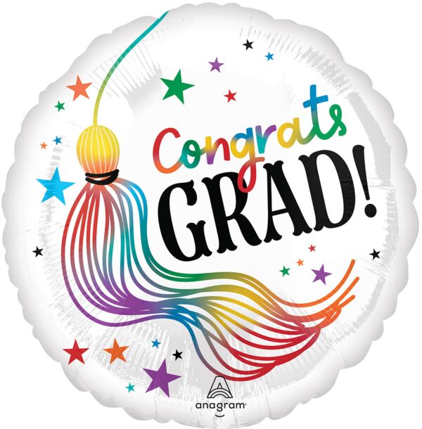 Grad Playful Wiggles Mylar Balloon, 18" - JJ's Party House McAllen, TX