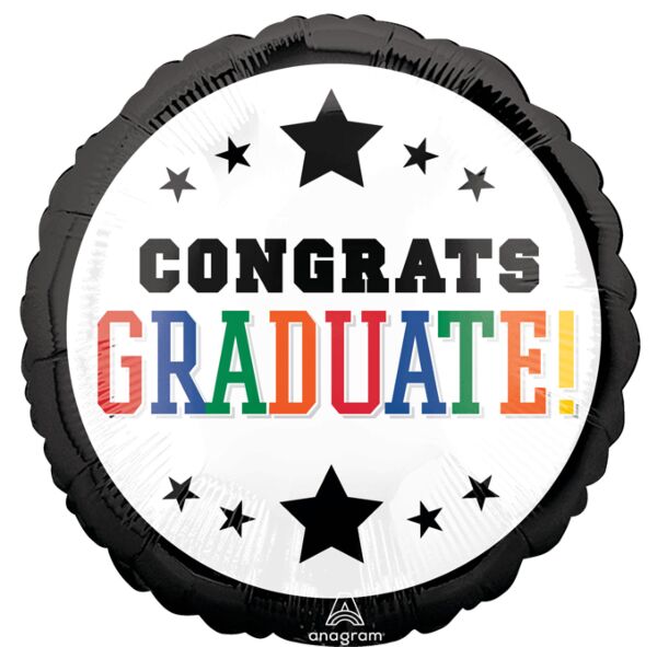 Graduation Brights Mylar Balloon 18" - JJ's Party House McAllen, TX