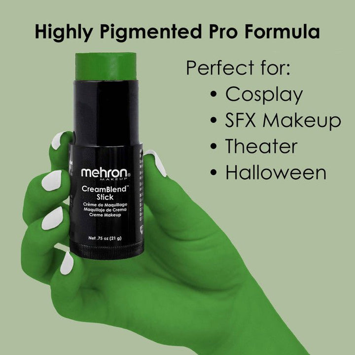 Green CreamBlend Makeup Stick .75oz - JJ's Party House McAllen, TX
