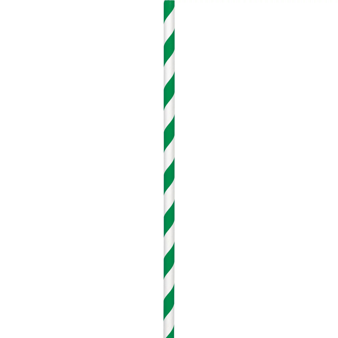 Green Paper Straws 48ct - JJ's Party House: Birthday, Balloons & Custom Party Favors