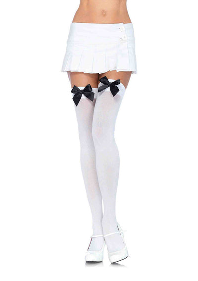 Thigh High Stockings with Bows