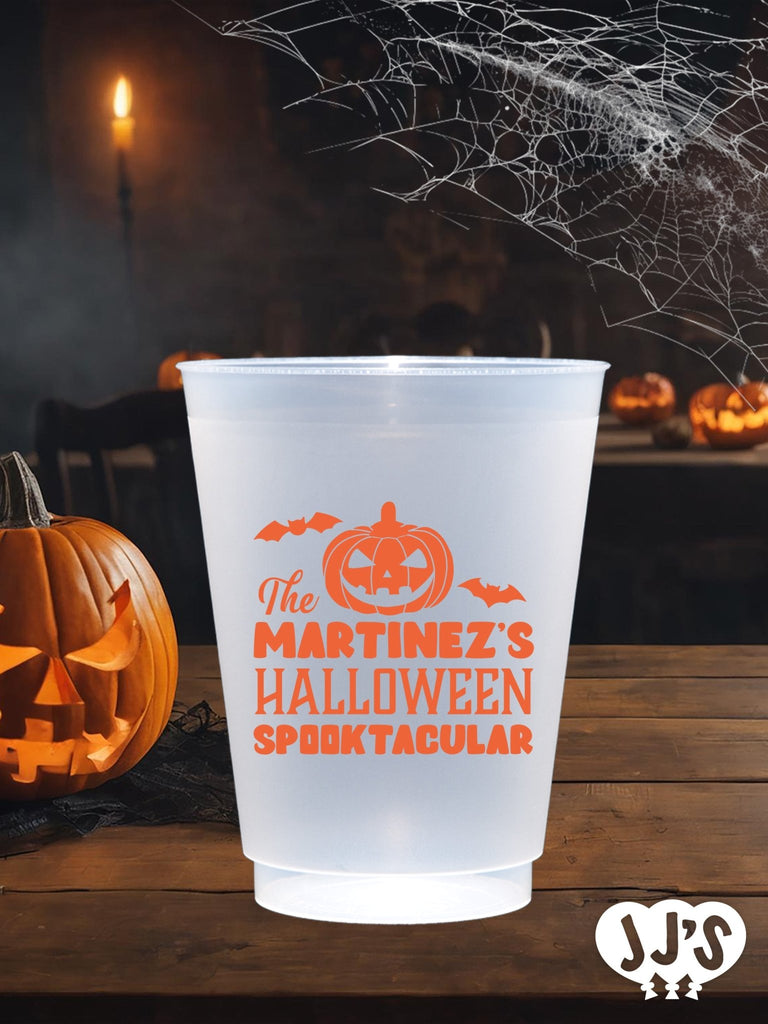 Halloween Spooktacular Custom Frosted Cups - JJ's Party House: Birthday, Balloons & Custom Party Favors
