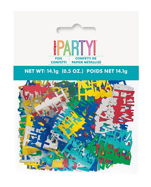 Happy Birthday Foil Confetti .5oz - JJ's Party House McAllen, TX