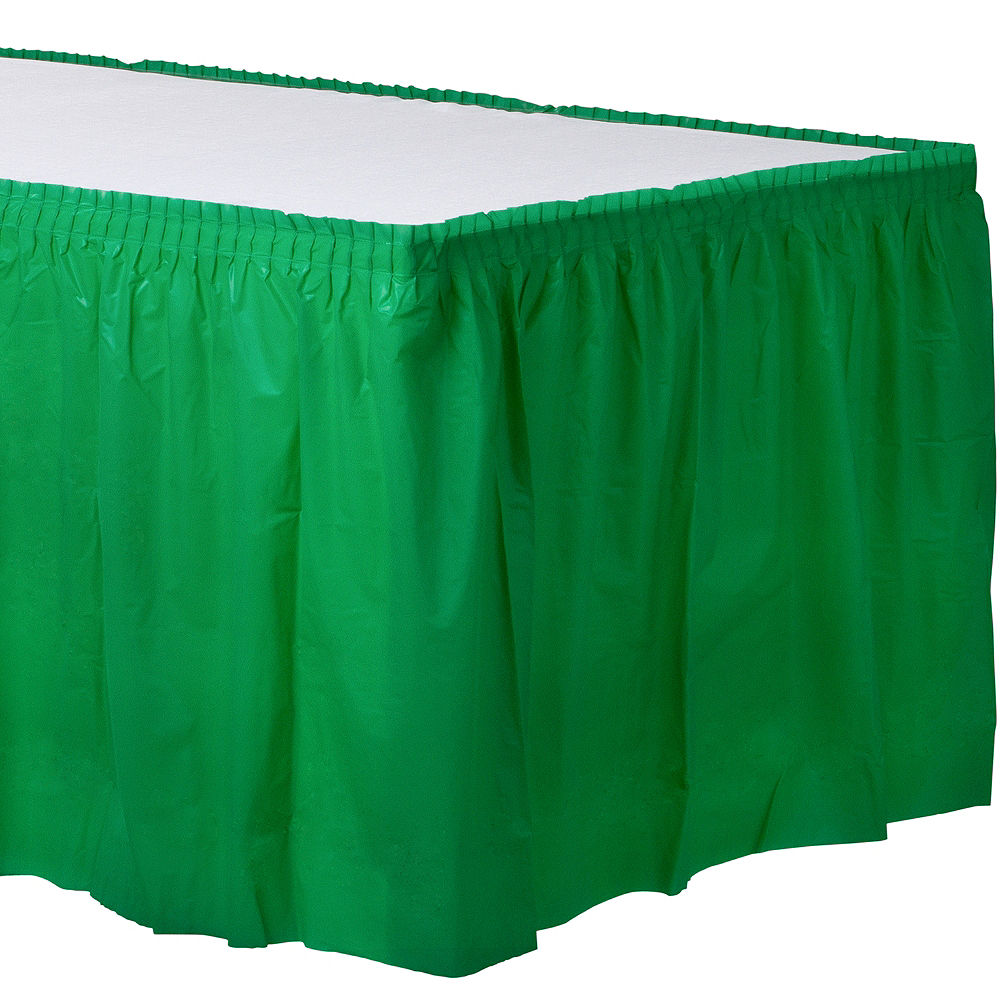 Green Tableskirt 29" x 14'
