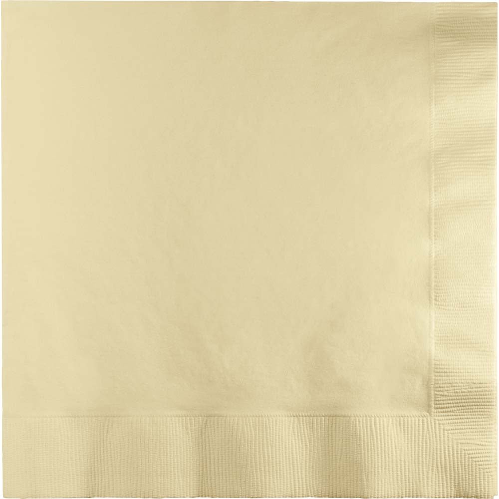 Ivory Luncheon Napkins 3Ply 50ct - JJ's Party House McAllen, TX