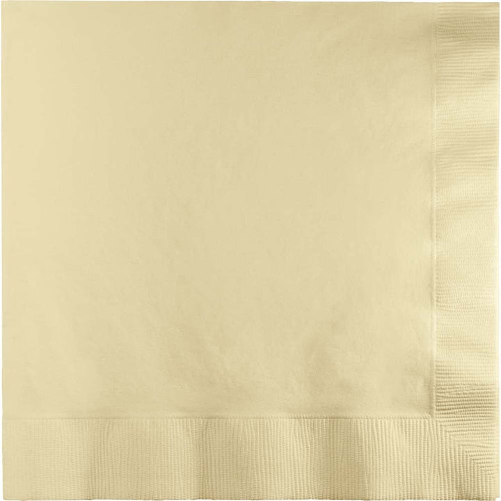 Ivory Luncheon Napkins 3Ply 50ct - JJ's Party House McAllen, TX
