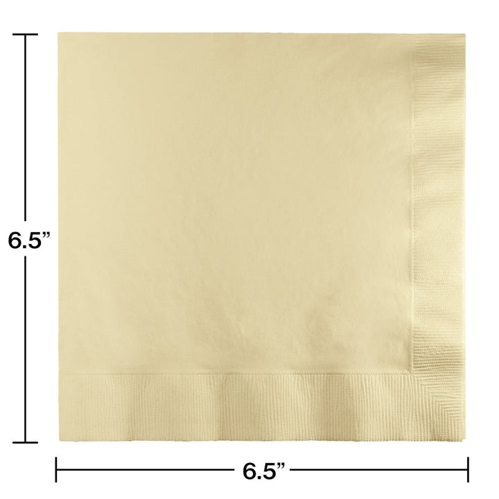 Ivory Luncheon Napkins 3Ply 50ct - JJ's Party House McAllen, TX