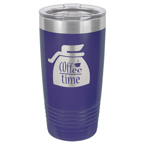 Polar Camel 20 oz. Purple Ringneck Vacuum Insulated Tumbler