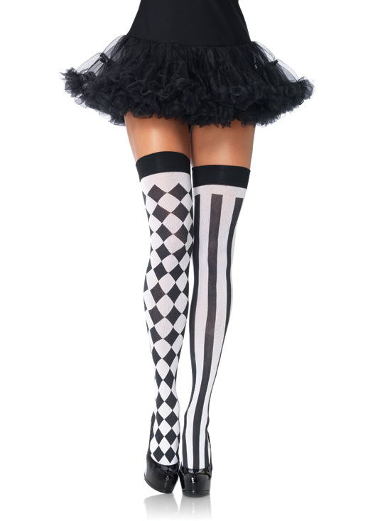 Harlequin Thigh Highs