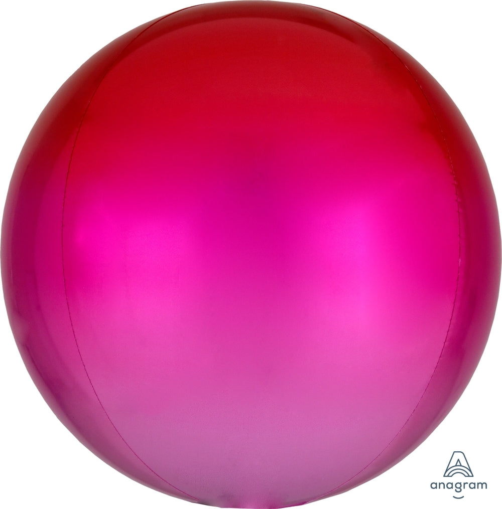Ombre Red/Pink Orbz Balloon