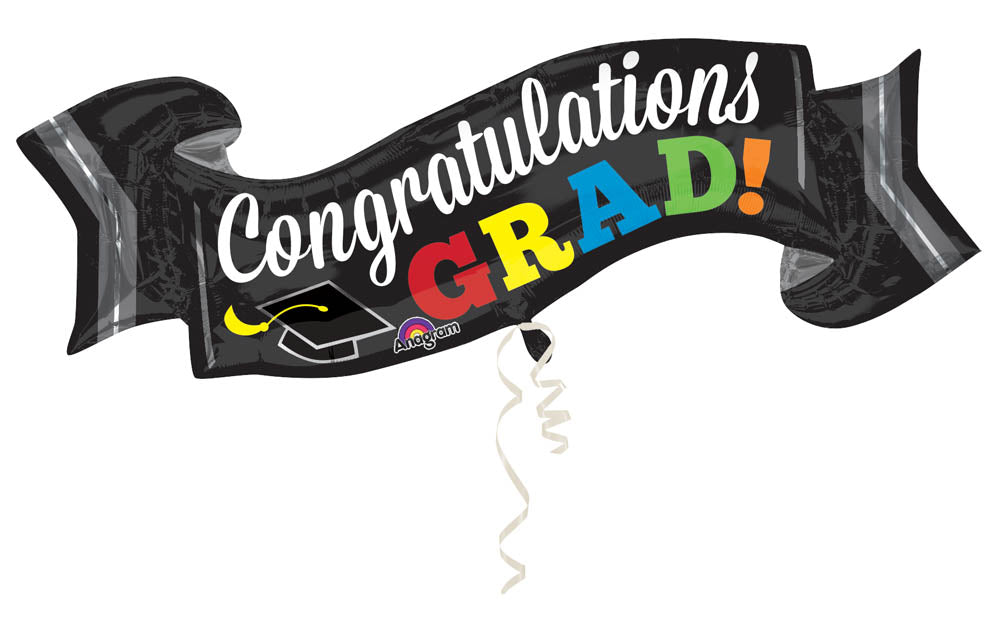 Congrats Grad Banner Balloon