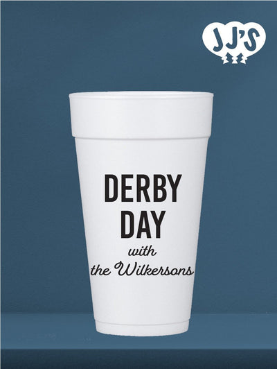 Kentucky Derby Party Cups: Derby Day Custom Foam Cups - JJ's Party House: Custom Party Favors, Napkins & Cups