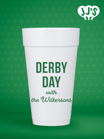 Kentucky Derby Party Cups: Derby Day Custom Styrofoam Cups - JJ's Party House: Birthday,Balloons,Favors,Gifts