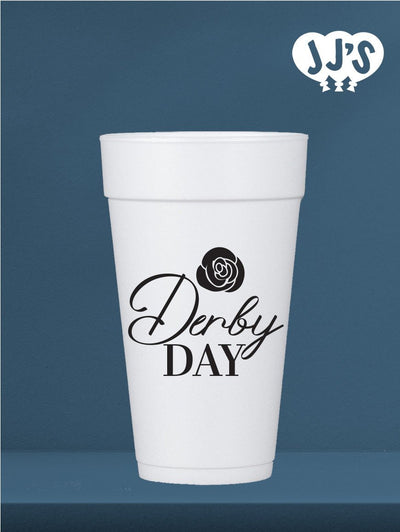 Kentucky Derby Party Cups: Derby Day Rose Custom Foam Cups - JJ's Party House: Custom Party Favors, Napkins & Cups