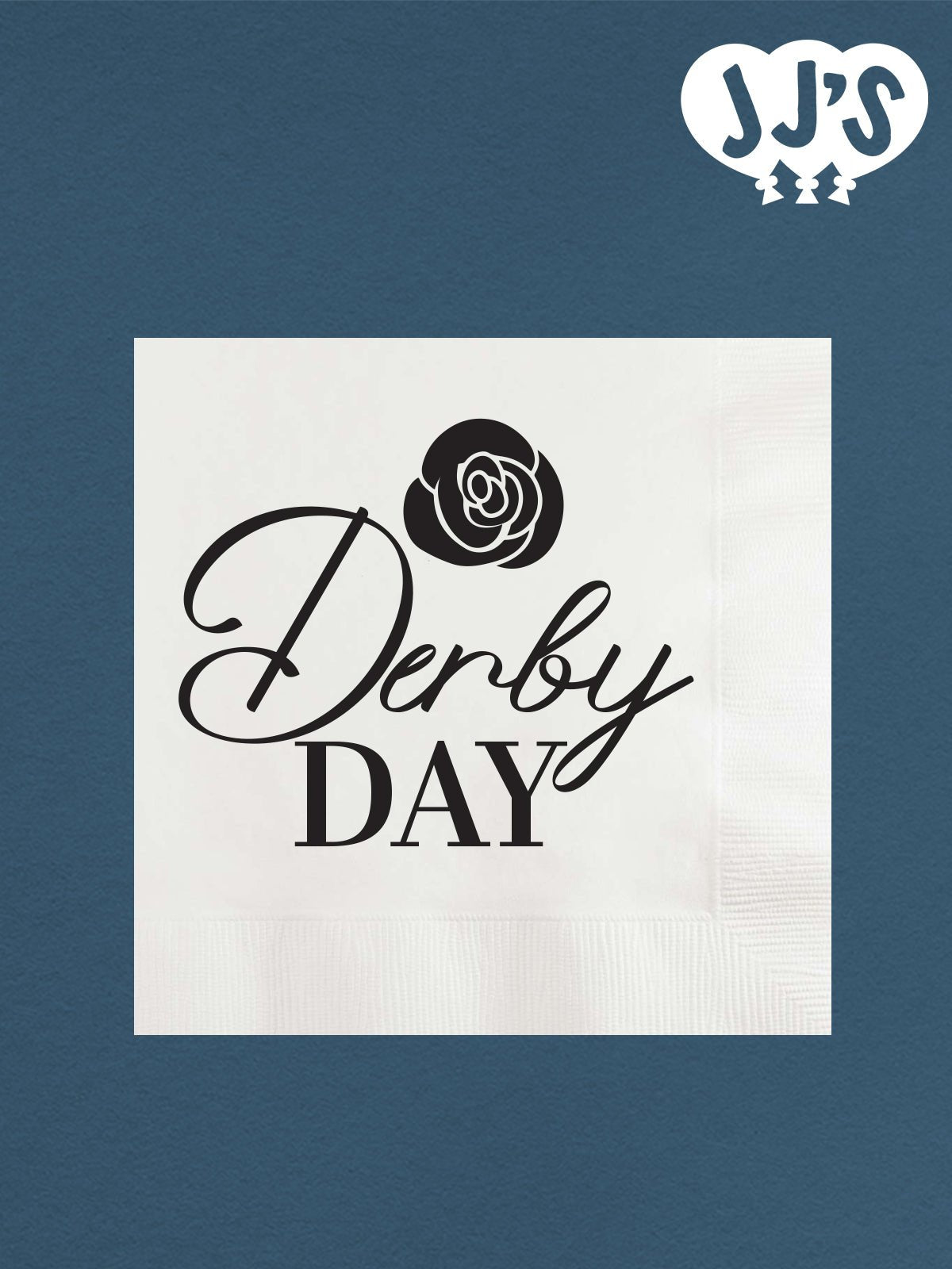 Kentucky Derby Party Custom Napkins: Derby Day Rose Custom Napkins - JJ's Party House: Custom Party Favors, Napkins & Cups