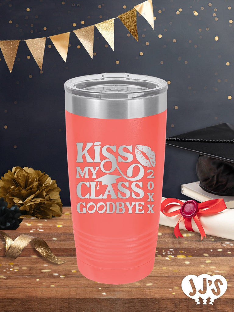 Kiss My Class Goodbye Lips Graduation Personalized Tumbler - JJ's Party House: Birthday,Balloons,Favors,Gifts