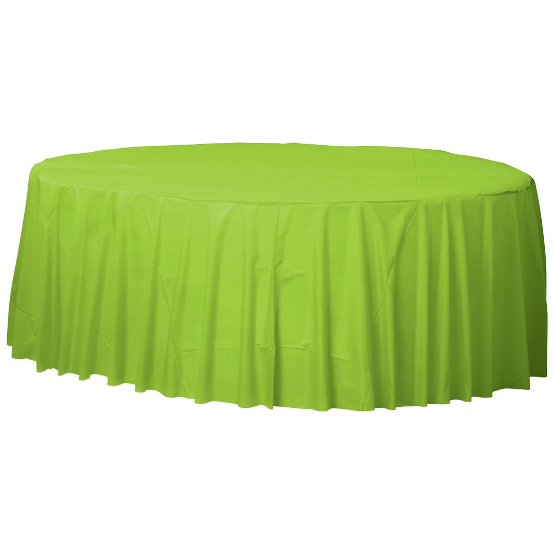 Kiwi Green 84" Round Table Cover - JJ's Party House: Birthday, Balloons & Custom Party Favors