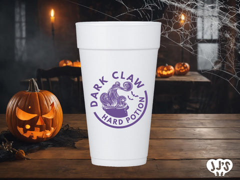 Dark Claw Halloween Personalized Styrofoam Cups