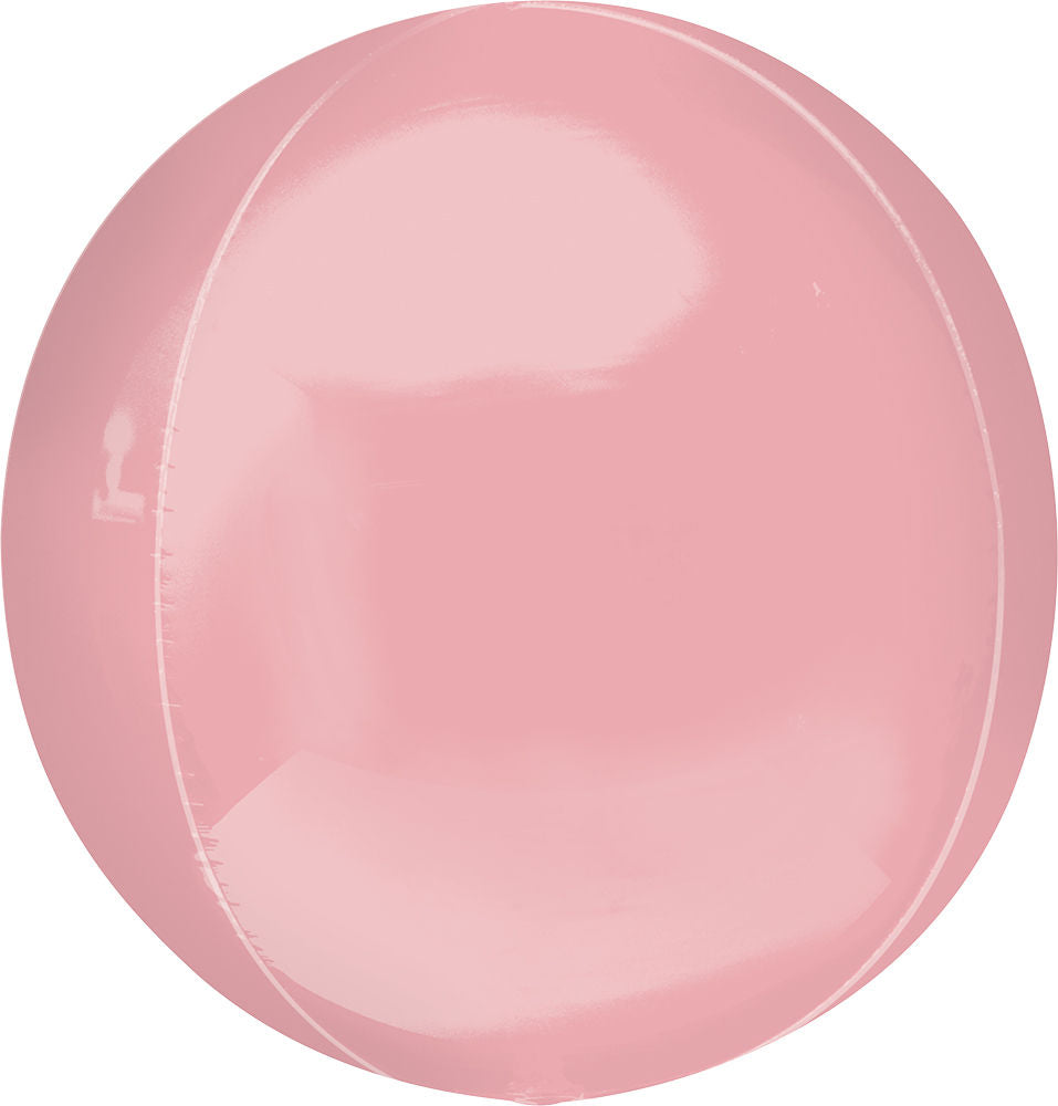 Pastel Pink Orbz Round Balloon 16"