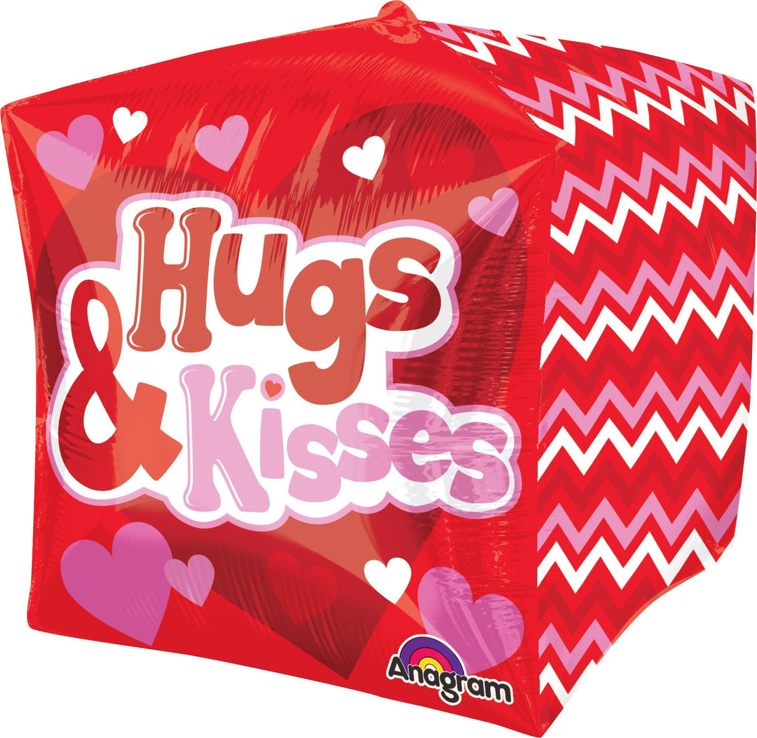 Love Hugs & Kisses Cubez Balloon - JJ's Party House: Birthday, Balloons & Custom Party Favors