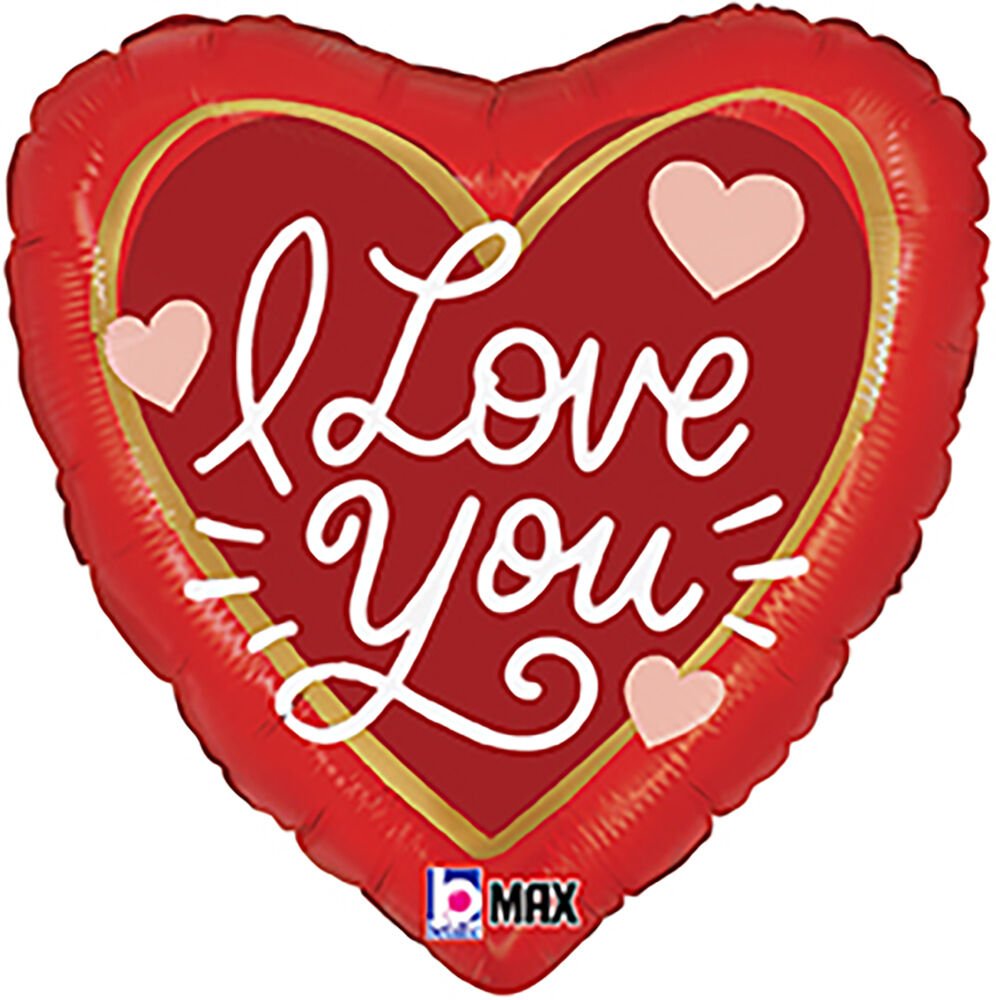 Love Messages Valentine's Mylar Balloon, 18" - JJ's Party House: Birthday, Balloons & Custom Party Favors