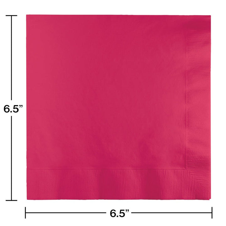 Magenta Luncheon Napkins 3Ply 50ct - JJ's Party House McAllen, TX