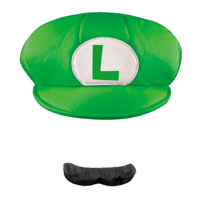 Luigi Adult Hat & Mustache