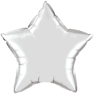 Silver Star Foil Balloon