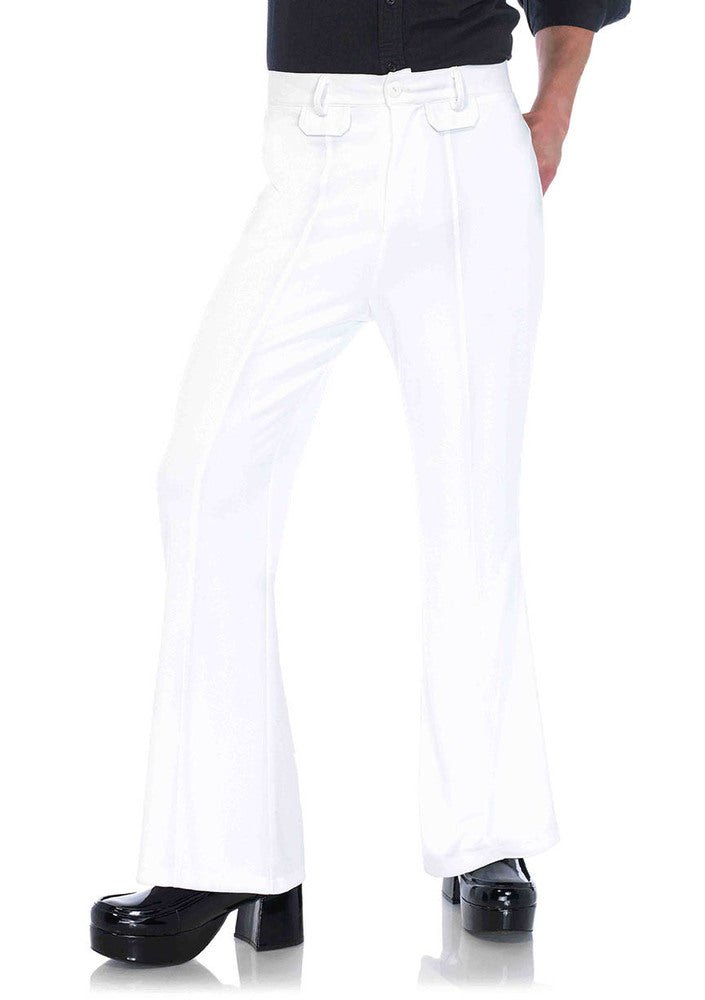 Mens Bell Bottom Pants LEG-86641 WHITE SMALL/MEDIUM - JJ's Party House: Custom Party Favors, Napkins & Cups