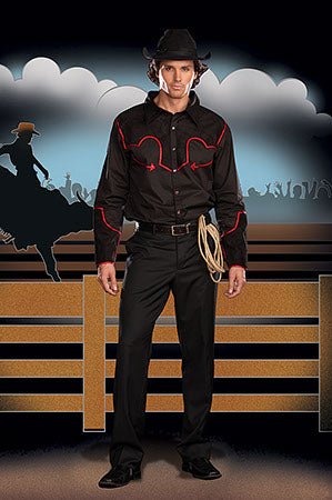 Men's Buckin' Bronco Western Costume - JJ's Party House: Birthday, Balloons & Custom Party Favors