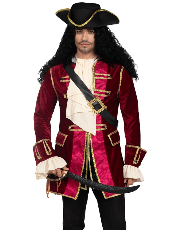 Men's Pirate Captain Costume - JJ's Party House